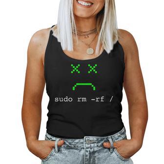 Diseño Linux Divertido Para Hombres Es -Udo Rm Rf Linuxudo Camiseta sin mangas para mujer - Regaloses
