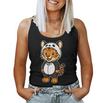 Disfraz De Tigre En Panda Kawaii Para Niñas Y Niños Amantes Del Tigre Camiseta sin mangas para mujer - Regaloses