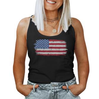 Distressed American Flag Vintage 4Th Of July Kid Women Tank Top - Thegiftio UK