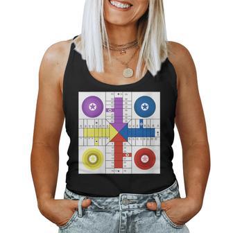 Divertidos Amantes Del Parchis Y Juegos De Mesa Cuello Camiseta sin mangas para mujer - Regaloses