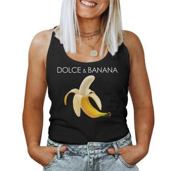 Dolce And Banana T Cute Graphic Banana レディースタンクトップ - Kawaiitshirt