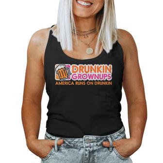 Drunkin Grownups Saying Drinking Humor Party Women Women Tank Top | Seseable UK