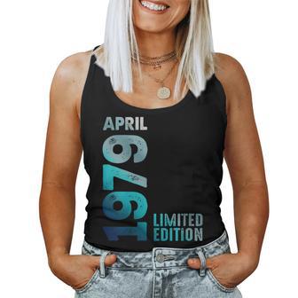 Edición Limitada Abril 1979 Cumpleaños Cuello Camiseta sin mangas para mujer - Regaloses