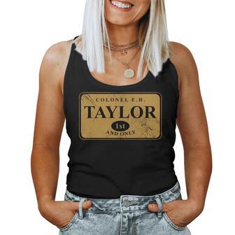 EHテイラー大佐 1St And Only Bourbon Whiskey Distressed 長袖tシャツ レディースタンクトップ - Kawaiitshirt