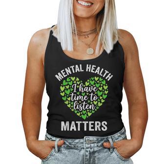 End The Stigma Sunflower Mental Health Awareness Women Women Tank Top - Monsterry