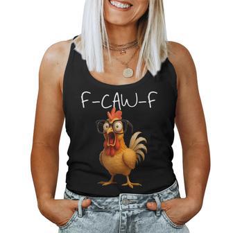 F Caw F Pollo Divertido F-Caw-F Gallo Fcawf Meme Hombres Es Camiseta sin mangas para mujer - Regaloses