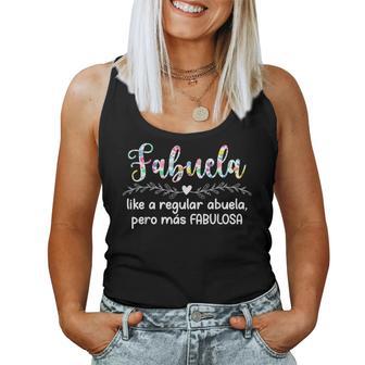 Fabuela Definition Abuela Grandmother Abuela Grandma Women Tank Top - Thegiftio UK