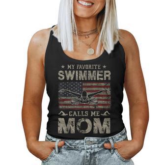My Favorite Swimmer Calls Me Mom Women Tank Top - Thegiftio UK