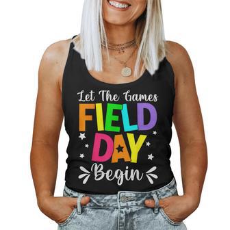 Field Day Let The Games Begin Teacher Student Field Day Women Tank Top | Mazezy