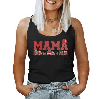 Fire Truck Mama Firefighter Birthday Women Tank Top | Seseable UK