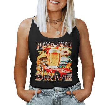 Five And Drive Car Divertido Para Hombres Es Camiseta sin mangas para mujer - Regaloses