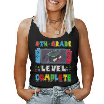 Fourth Grade Level Complete Last Day Of School Graduate Boys Women Tank Top - Thegiftio UK
