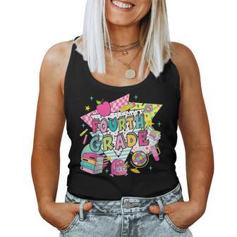 Fourth Grade Teachers Students Retro 90S Back To School Women Tank Top - Thegiftio UK