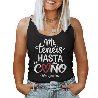 Frase Divertida Para Me Tenéis Hasta El Coño Mu Jarta In Mangas Camiseta sin mangas para mujer - Regaloses