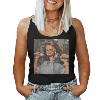Disgusting Gym Girl Vintage Workout Meme Humor Fitness Women Tank Top | Mazezy