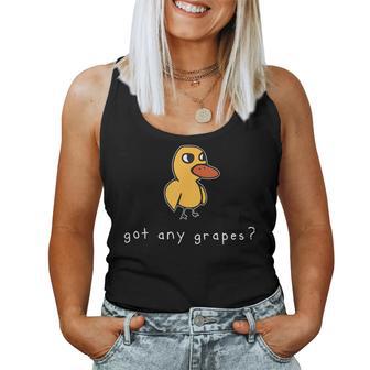 Duck Got Any Grapes Summer Humor Women Tank Top - Thegiftio UK