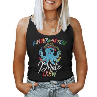 Kindergarten Teacher Student Octopus Pirate Crew Squad Women Tank Top - Thegiftio UK