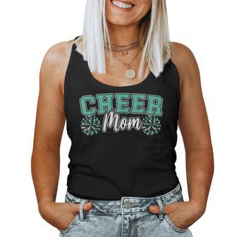 Loud Proud Cheer Mom Mama Cheerleading Green Black Pom Women Tank Top - Thegiftio UK