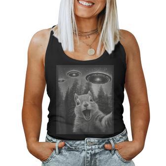 Squirrel Selfie Alien Ufo For Boy Kid Women Tank Top - Thegiftio UK