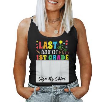 Student Girl Kids School Last Day Of 1St Grade Sign My Women Tank Top - Monsterry