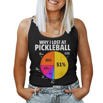 Why I Lose At Pickleball For Kids Women Tank Top - Thegiftio UK