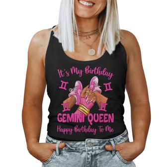 Gemini Queen It's My Birthday Sneakers Zodiac Women Tank Top - Thegiftio UK