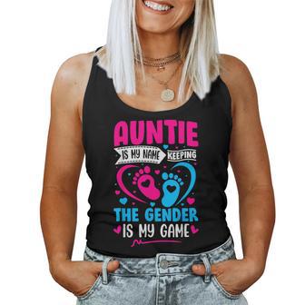 Gender Reveal Idea For A Keeper Of The Gender Aunt Women Tank Top - Thegiftio UK