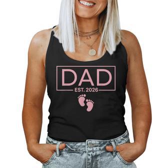 Girl Dad Est 2026 To Be First Time Girl Dad New Daddy Women Tank Top | Seseable UK