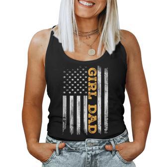 Girl Dad Father's Day Dad Daughter Dad Of Girls Outnumbered Women Tank Top - Thegiftio UK