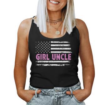 Girl Uncle Of Girls Us Flag Girls Uncle Women Tank Top - Thegiftio UK