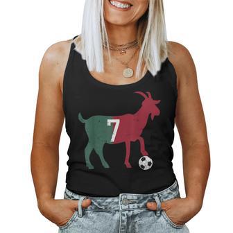 Goat 7 Number 7 Goat Football Boys Girls Women Tank Top - Monsterry