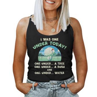 Golf One Under Today Tree Bush Golfer Dad Women Women Tank Top | Seseable UK