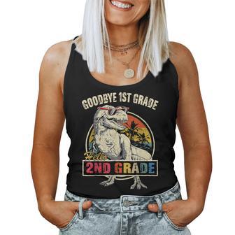 Goodbye 1St Grade Hello 2Nd Grade Graduation T Rex Boys Kids Women Tank Top - Thegiftio UK