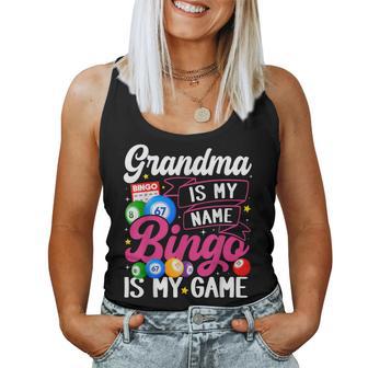Grandma Bingo Player Bingo Quote Women Tank Top - Thegiftio