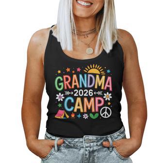 Grandma Camp 2026 Family Vacation Summer Camping Crew Kids Women Tank Top - Thegiftio UK