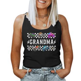 Grandma Retro Monster Truck Family Crew Birthday Matching Women Tank Top - Monsterry