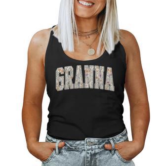 Granna Retro Wildflower Granna For Grandma Women Tank Top | Seseable UK