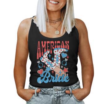 Groovy American Bride 4Th Of July Girls Patriotic Western Women Tank Top - Thegiftio UK