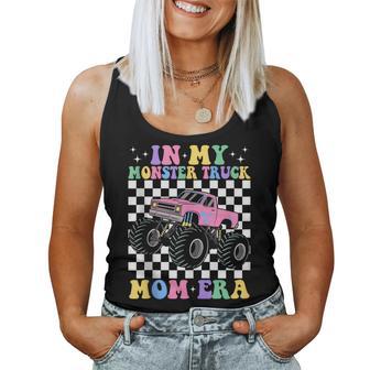 Groovy In My Monster Truck Mom Era Monster Truck Mama Women Tank Top - Thegiftio UK