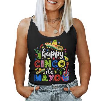 Happy Cinco De Mayo Fiesta Mexican Party 5 De Mayo Women Women Tank Top | Mazezy