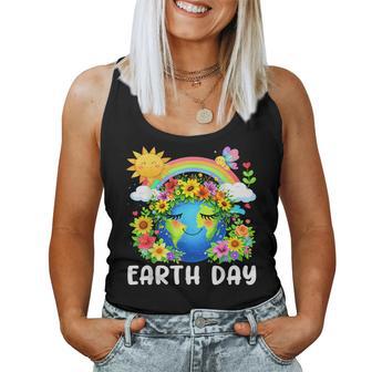 Happy Earth Day Floral Earth Day Boys Girls Women Tank Top | Mazezy