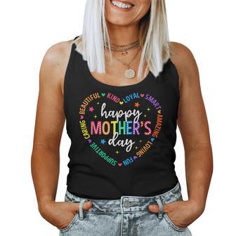 Happy Mother's Day Heart Love First Time Mom Grandma Women Tank Top | Mazezy
