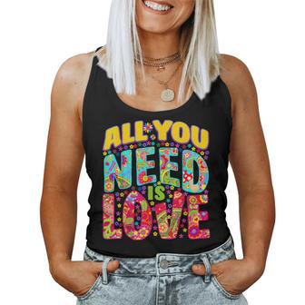 Hippie Flower Power Pace & Amore Retrò Anni '60 Anni '70 Canotta da donna - Novitaregali