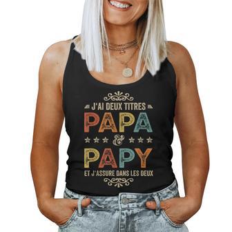Homme Meilleur Papa Papy Fils Fille Enfants Humour Fête Des Pères Débardeur pour femme - Cadeauxyz
