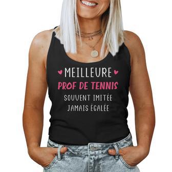 Humour Métier Professeur Meilleure Prof De Tennis Débardeur pour femme - Cadeauxyz