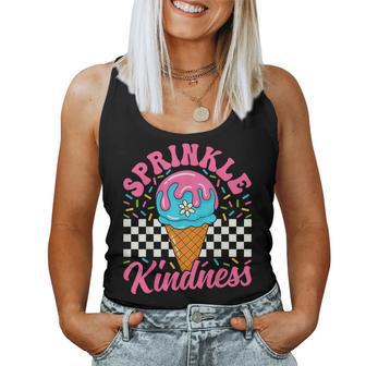 Ice Cream Sprinkle Kindness Ice Cream Lover Girls Boys Women Tank Top - Thegiftio UK