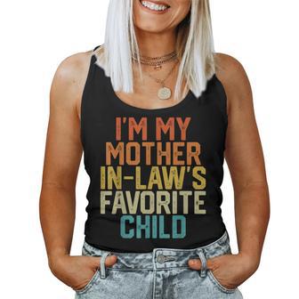 I'm My Mother In Law's Favorite Child Parent Retro Women Tank Top - Thegiftio UK