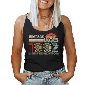 Intage 1992 Classic Birthday 1992 Cassette Tapeintage Cuello Camiseta sin mangas para mujer - Regaloses