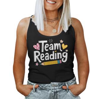 Interventionist Teacher And Literacy Coach Team Reading Women Tank Top - Monsterry
