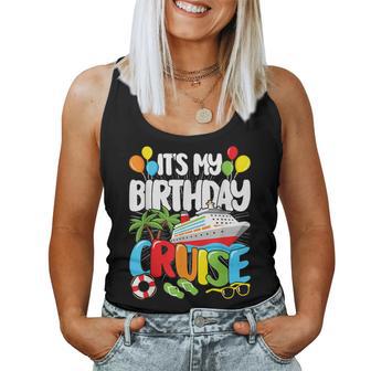 It's My Birthday Cruise Sea Trip Kids Women Tank Top - Thegiftio UK